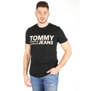 Tommy Hilfiger pánské černé tričko Basic